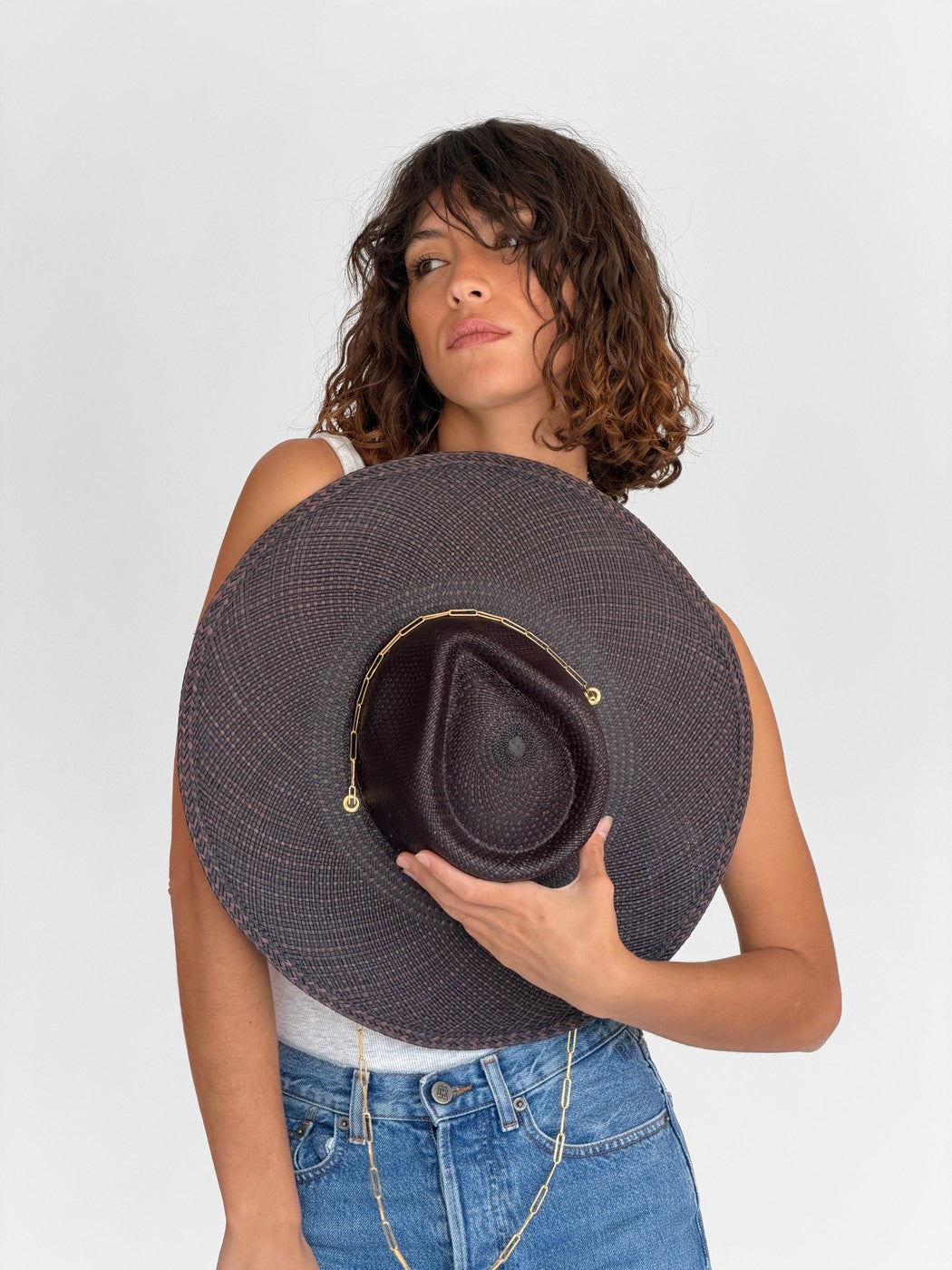 Chapeau Paille Livy Jr - Chocolat Black