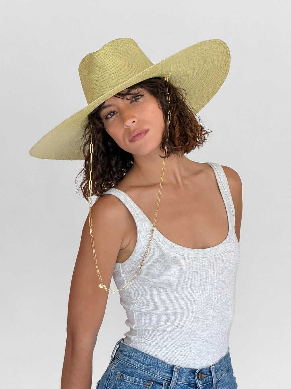 Chapeau Paille Livy Xl - Anis