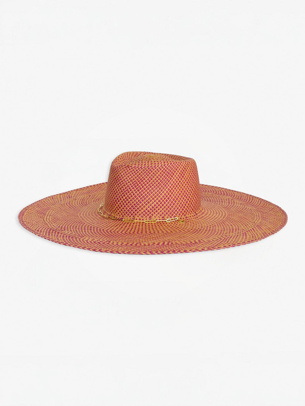 Chapeau Paille Livy Xl - Fuschia Apricot