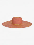 Chapeau Paille Livy Xl - Fuschia Apricot