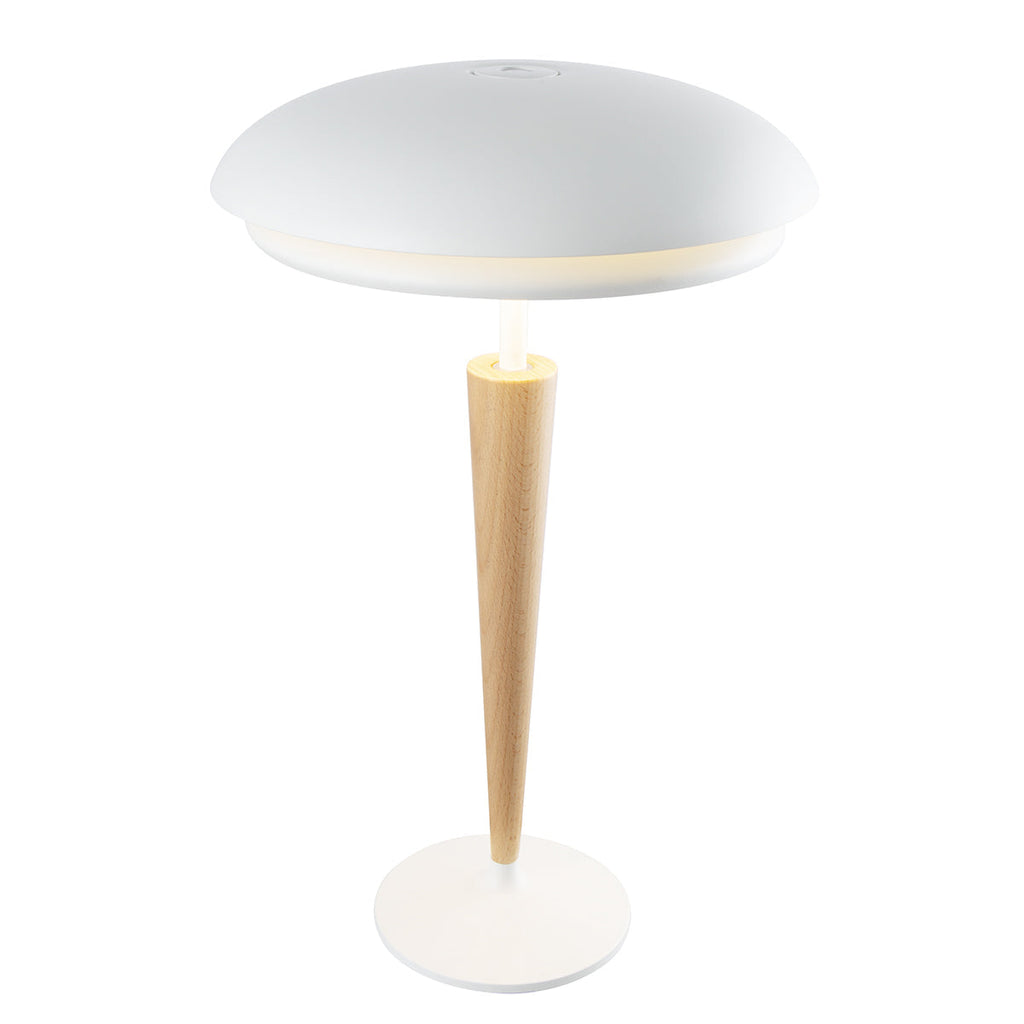 Lapis - Lampe De Table Sans Fil - Aluminium - Bois