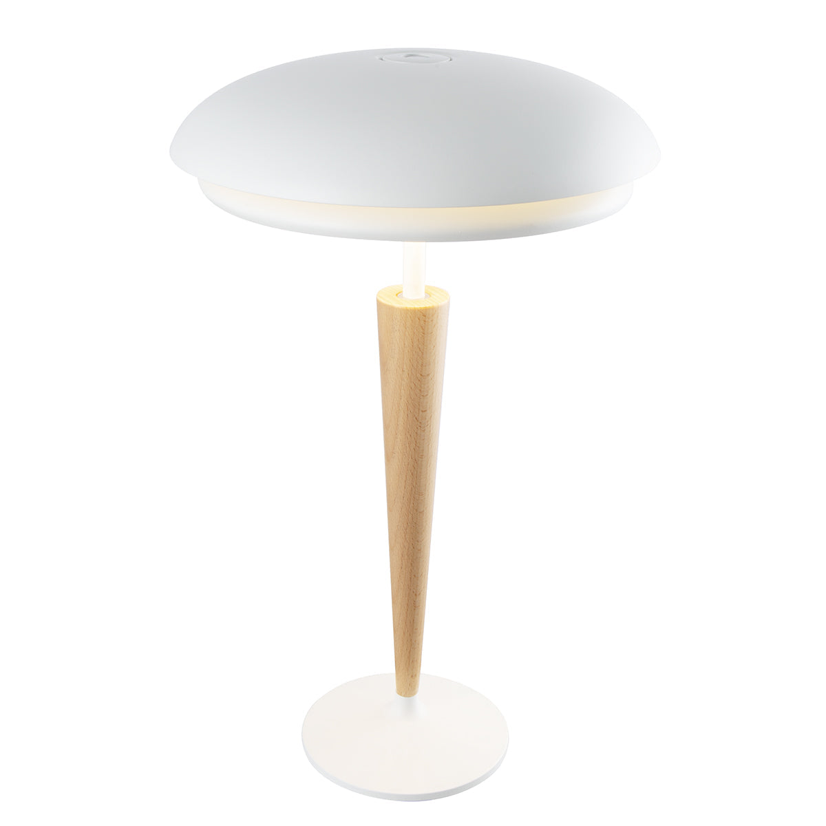 Lapis - Lampe De Table Sans Fil - Aluminium - Bois