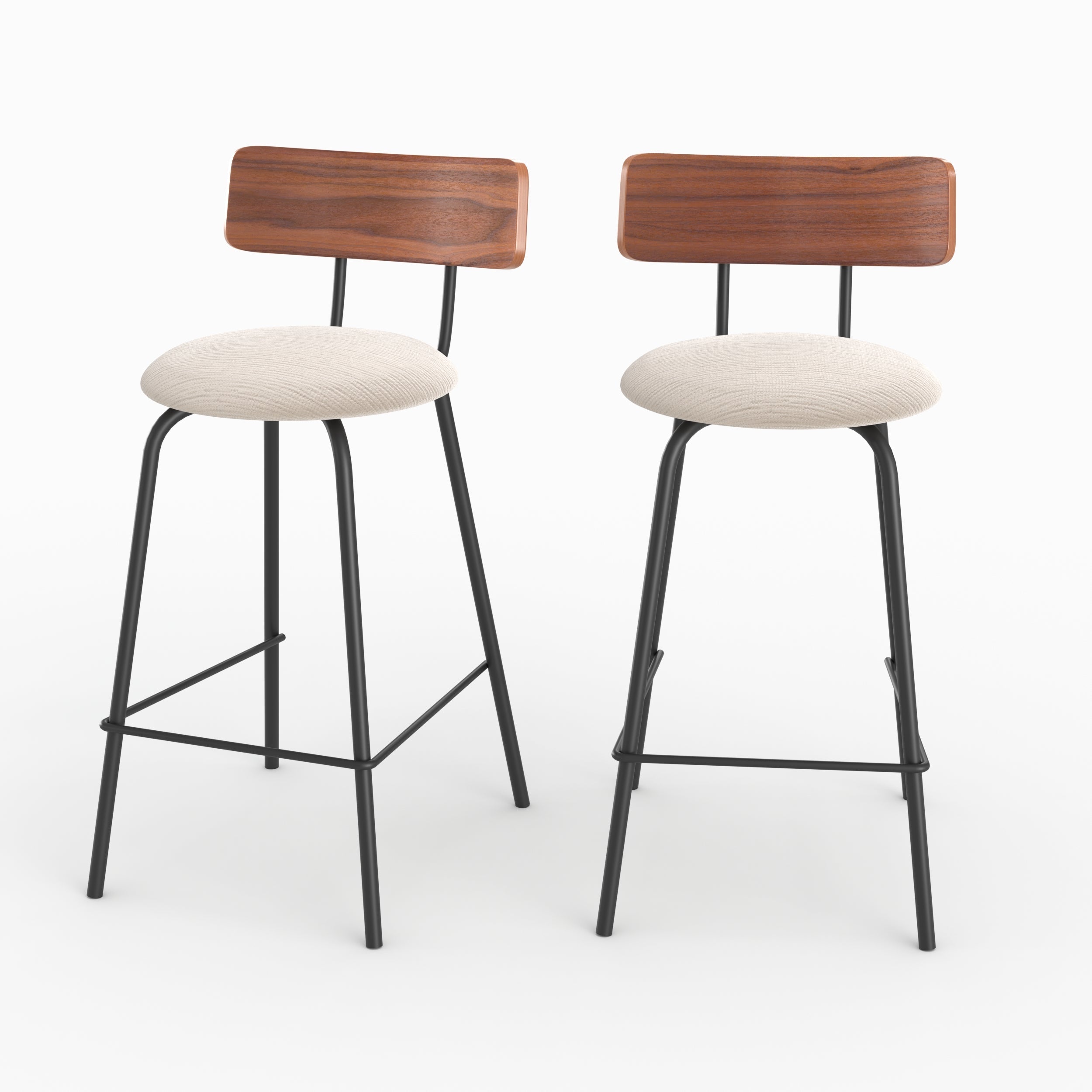lot 2 alize chaises tissu beige hauteur 64cm