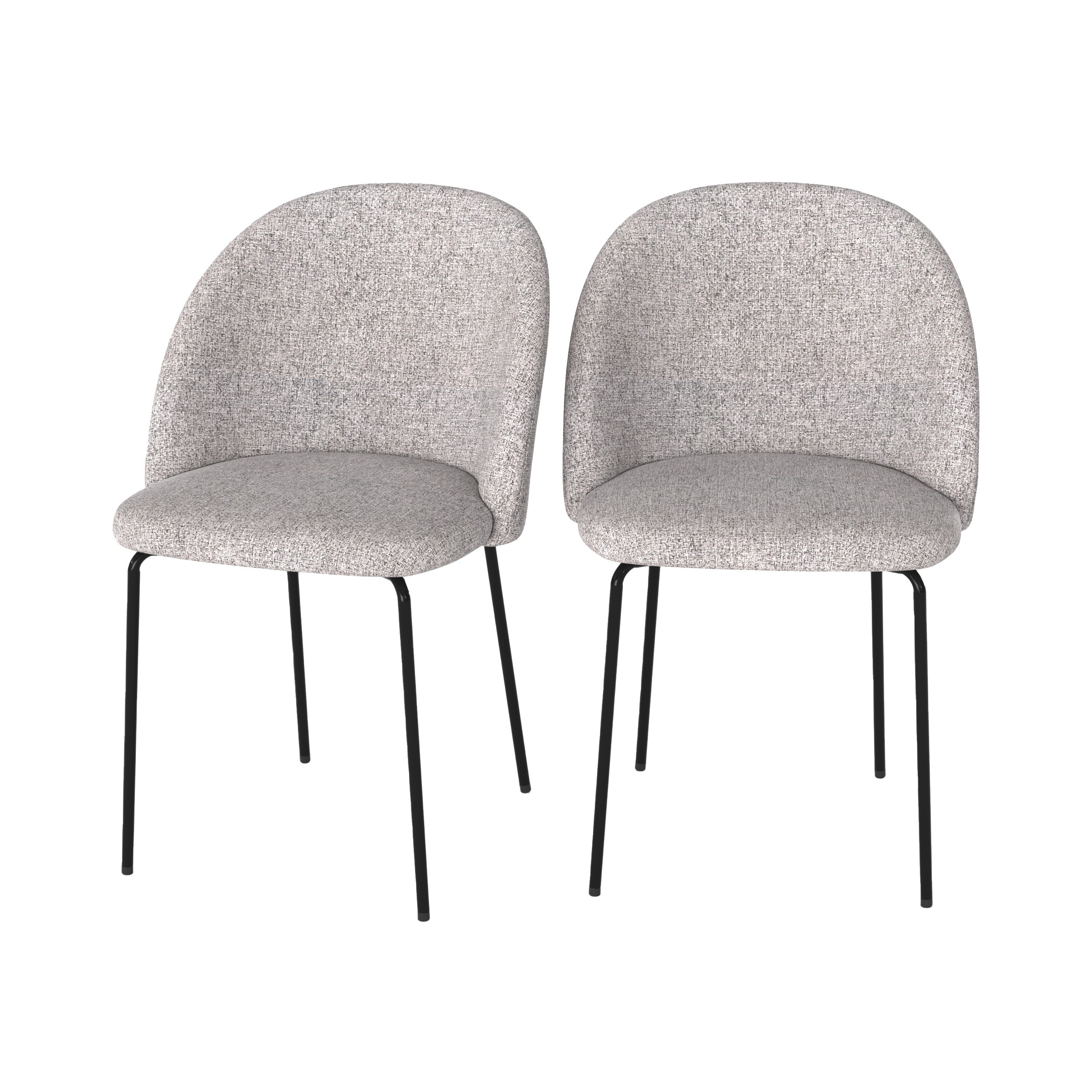 Lot De 2 Chaises Karl - Gris