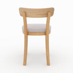 lot 2 chaises keno en bois tissu beige