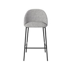 lot de 2 chaises de bar tissu gris chine 66 cm karl