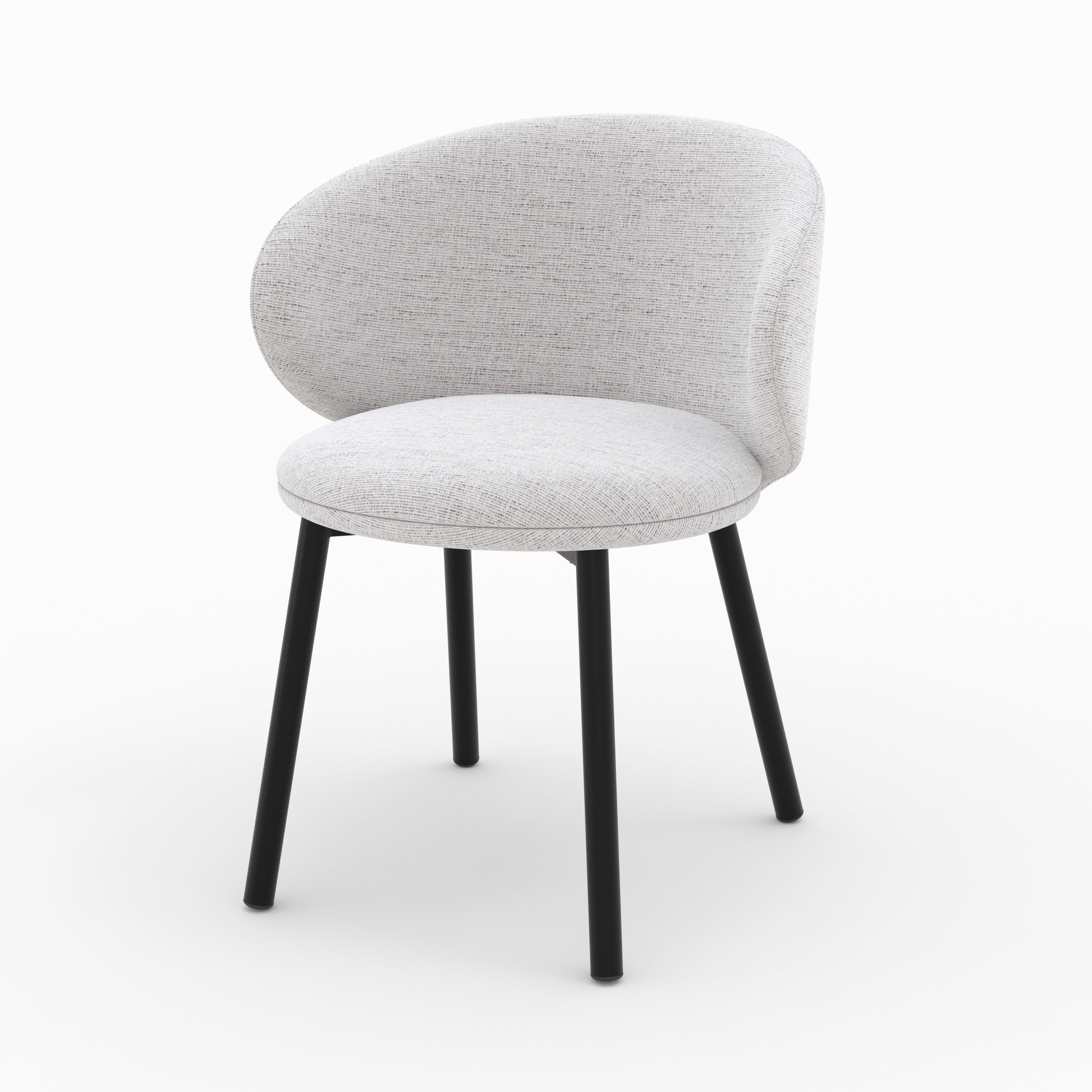 lot de 2 chaises en tissu gris clair chine lot de 2 cecilia