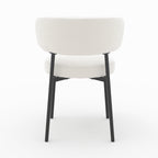 lot de 2 chaises maelie en tissu boucle beige_1