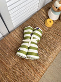 set-de-2-langes-rayure-coeur-en-coton-vert-et-violet-milinane