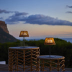 Raffy - Lampe De Table Sans Fil - Polyrotin - Beige