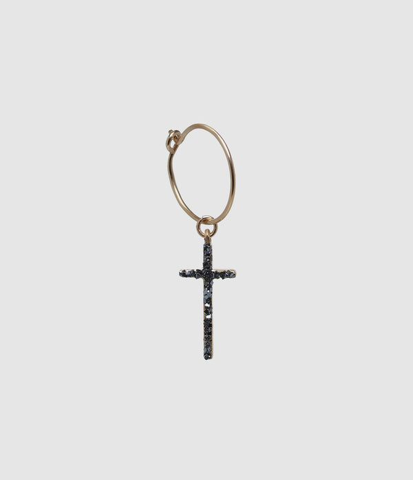 Lsonge - Créole Croix L Bleu (Vendue À L'Unité) - Femme