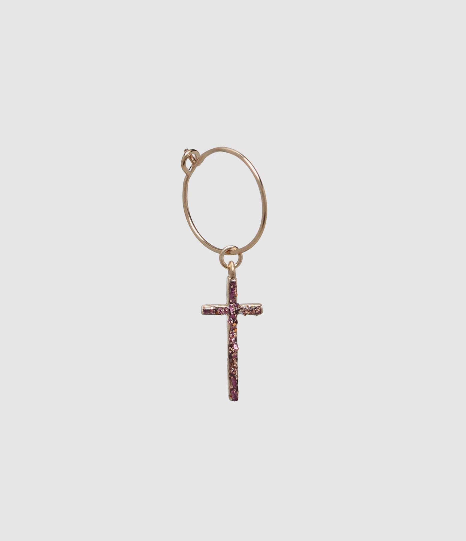Lsonge - Créole Croix L Violet (Vendue À L'Unité) - Femme