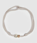 Lsonge - Bracelet Sublime Cordon Pépite Or Argent Gris - Femme