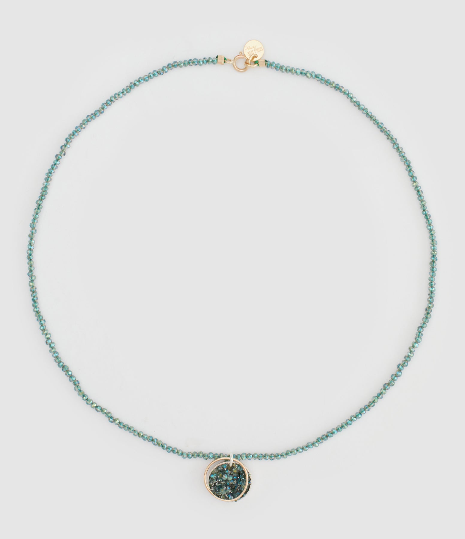 Lsonge - Collier Sublime Bliss Stone Cristal Green - Femme