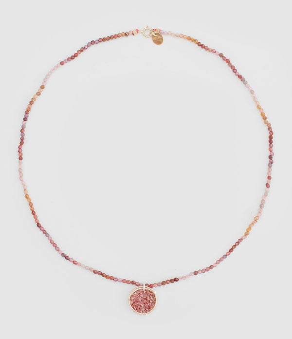 Lsonge - Collier Sublime Bliss Stone Pink - Femme