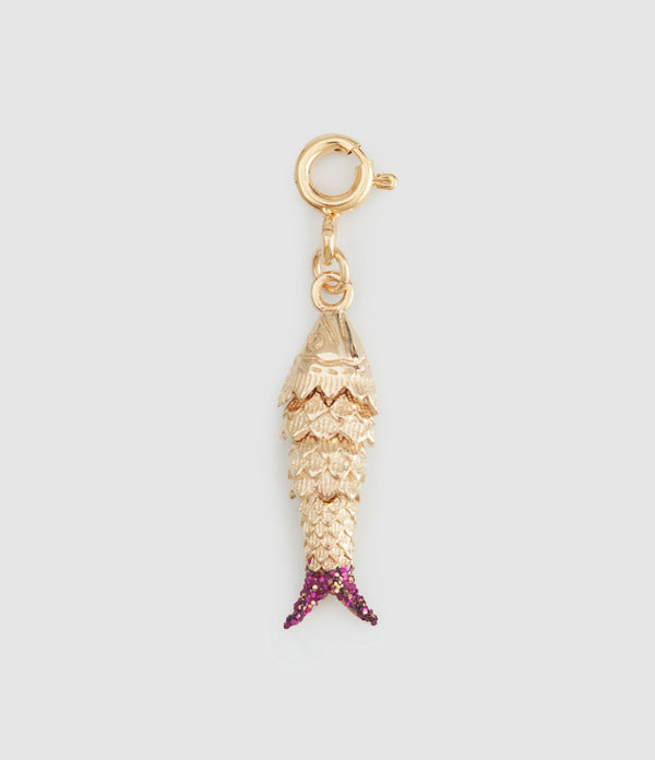 Lsonge - Pendentif Les Loulous Poisson Xs Pail Purple - Femme