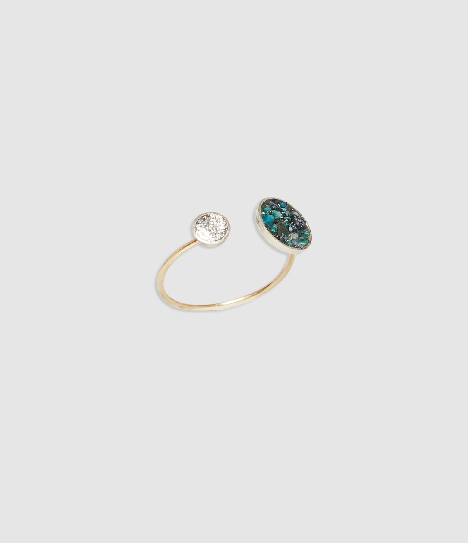 Lsonge - Bague Sublime Bliss Toi Et Moi Azurite - Femme
