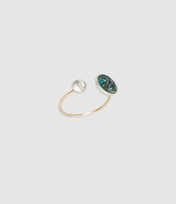 Lsonge - Bague Sublime Bliss Toi Et Moi Azurite - Femme