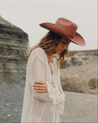 Chapeau Paille Luke - Terracotta