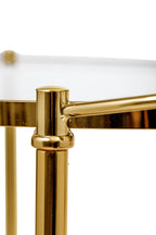 Fine - Table De Bar - Doré - Verre