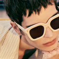 Lunettes de Soleil Claris Virot Flores Ivoire