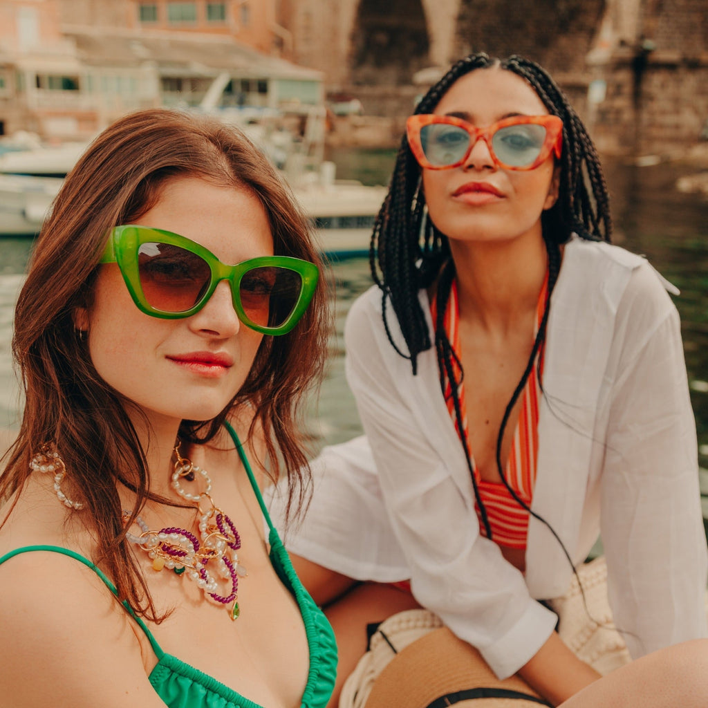 Lunettes De Soleil Cookie.L - Orange - Femme - Le Petit Lunetier - The Bradery