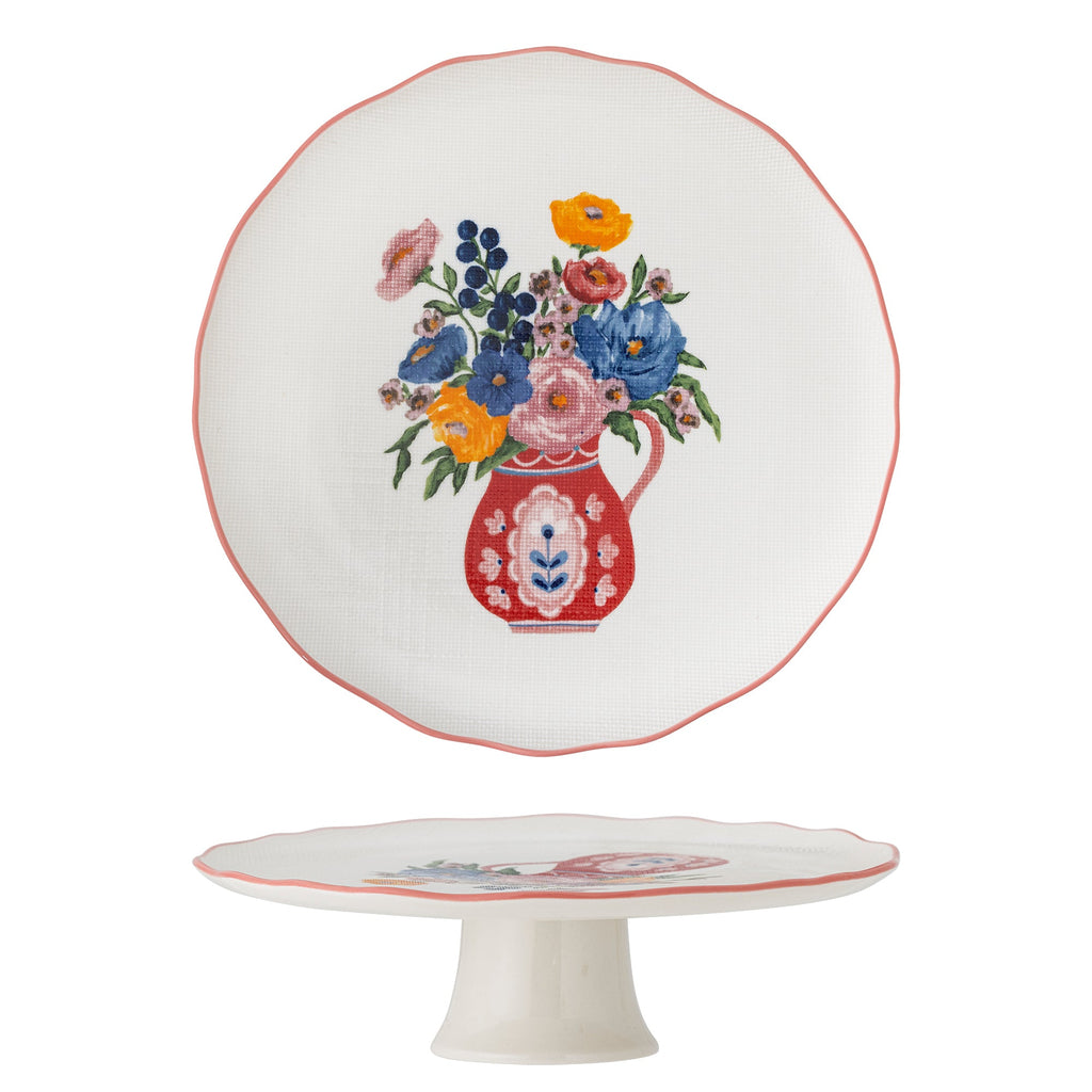 Dorothy - Plat À Gâteau - Multicolore - Grès