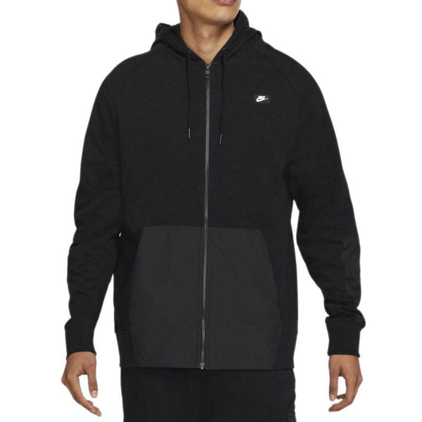 M Me Hoodie Fz Ltwt Essntl - Sweat Homme Textile - Noir SWEAT HOMME TEXTILE Nike