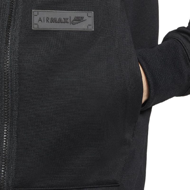M Nsw Air Hoodie Fz Flc - Sweat Homme Textile - Noir SWEAT HOMME TEXTILE Nike