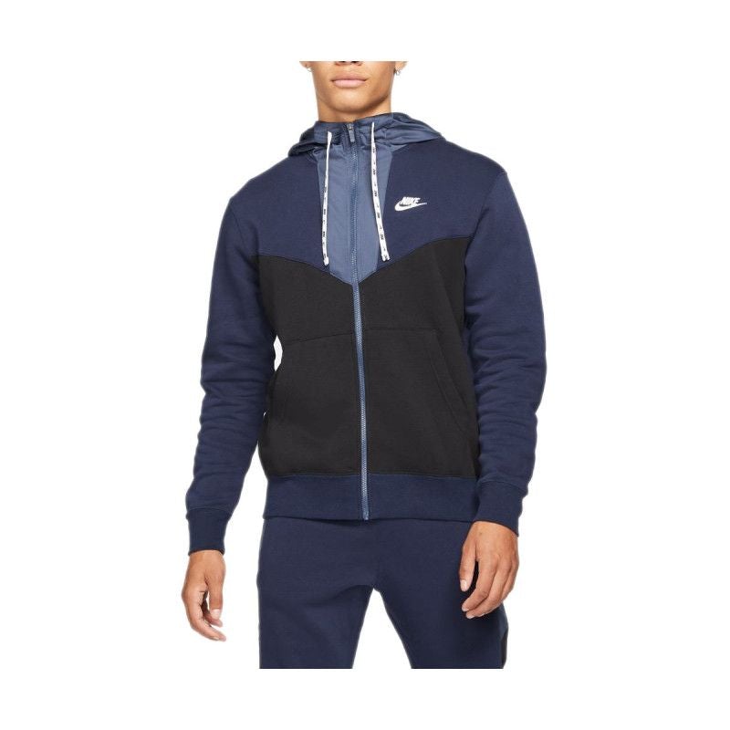 M Nsw Hbr Hoodie Fz Flc - Sweat Homme Textile - Bleu - Nike2 - The Bradery
