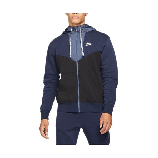 M Nsw Hbr Hoodie Fz Flc - Sweat Homme Textile - Bleu - Nike2 - The Bradery
