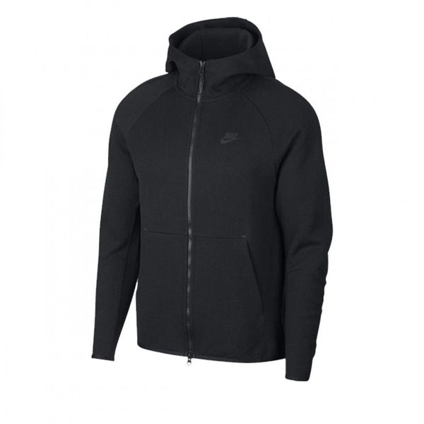 M Nsw Tch Flc Hoodie Fz - Sweat Homme Textile - Noir SWEAT HOMME TEXTILE Nike