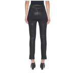 Pantalon Jetset Skinny Crop Slit - Noir Coated