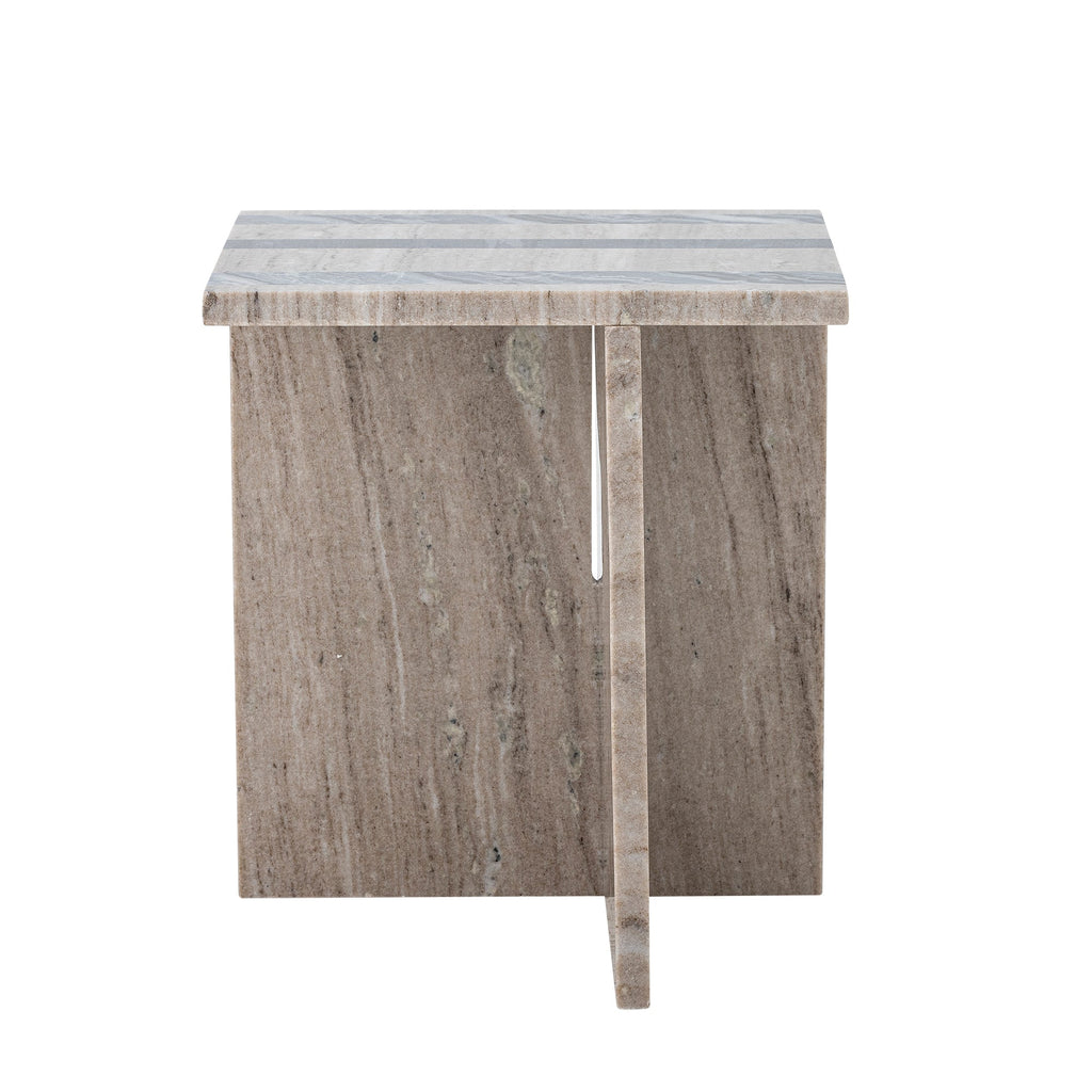 Clea - Table D'Appoint - Marron - Marbre