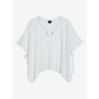 Poncho Driss Off White - Maille Et Sweats - Berenice - The Bradery