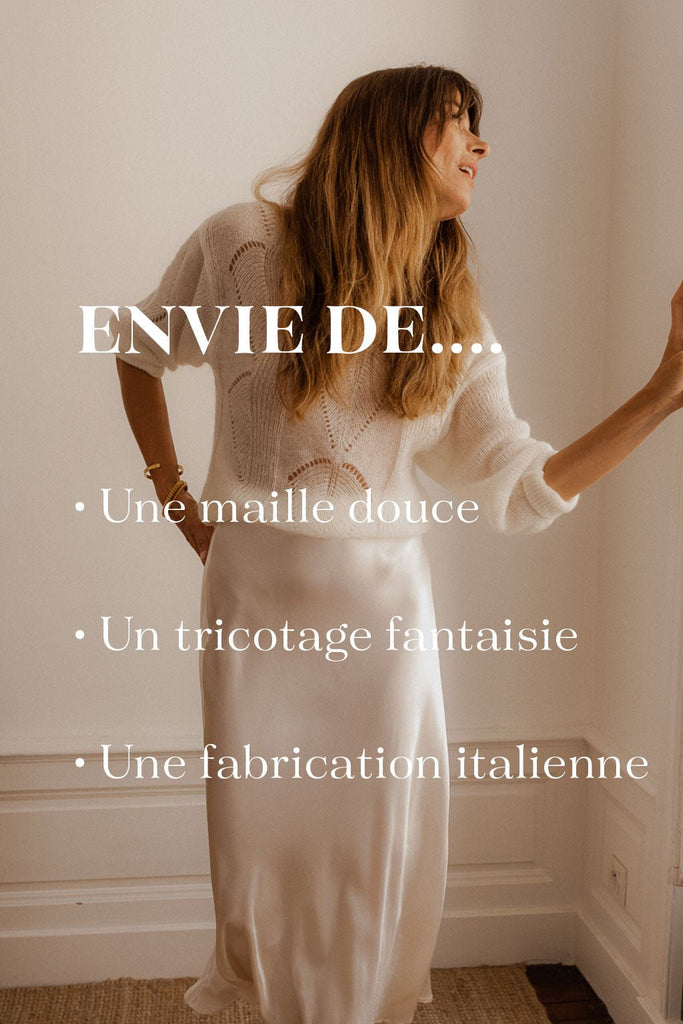Maille Jules - Écru - Plume Paris - The Bradery