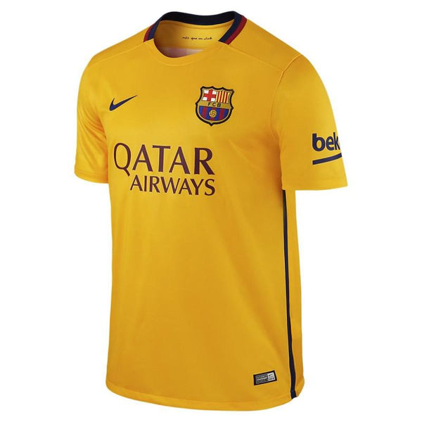 Maillot Nike Fc Barcelona Away Replica 2015/2016 - 658785-740 - Jaune - Homme MAILLOT FOOTBALL HOMME TEXTILE Nike