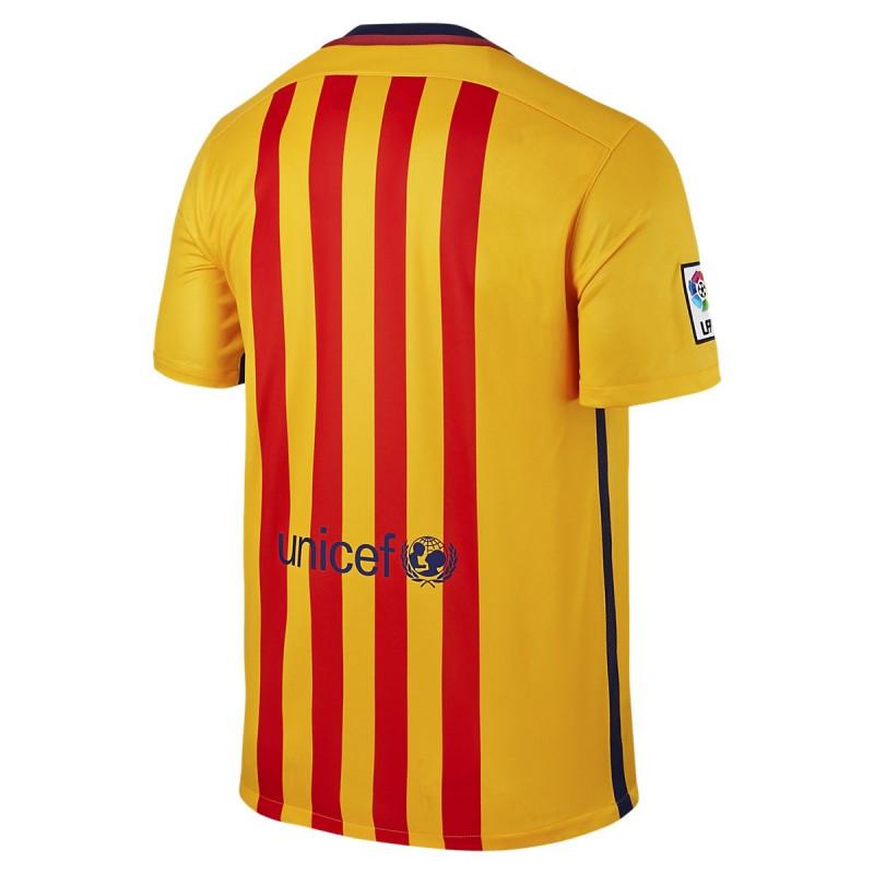 Maillot Nike Fc Barcelona Away Replica 2015/2016 - 658785-740 - Jaune - Homme MAILLOT FOOTBALL HOMME TEXTILE Nike