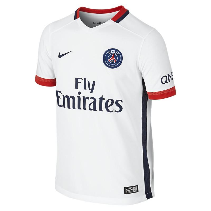 Maillot Nike Junior Psg Stadium Away 2015/2016 - 659094-106 - Blanc - Junior MAILLOT FOOTBALL JUNIOR TEXTILE Nike