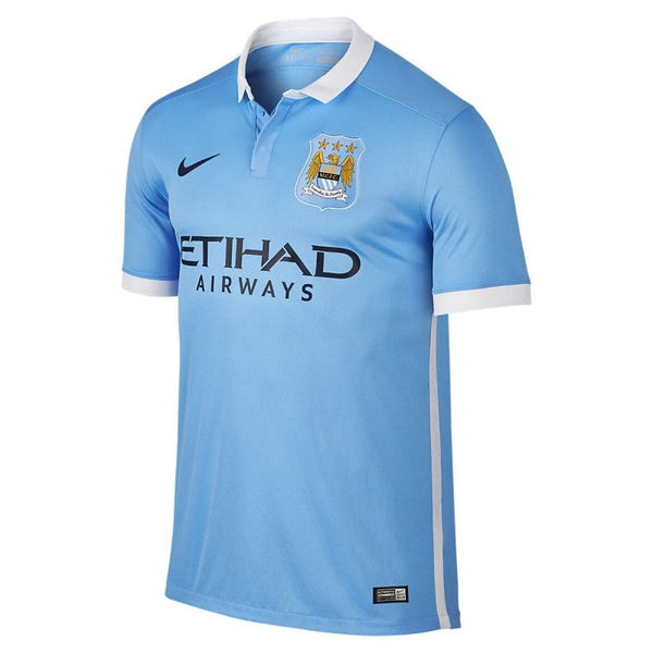 Maillot Nike Manchester City Stadium Home 2015/2016 - Bleu - Mixte - Nike2 - The Bradery