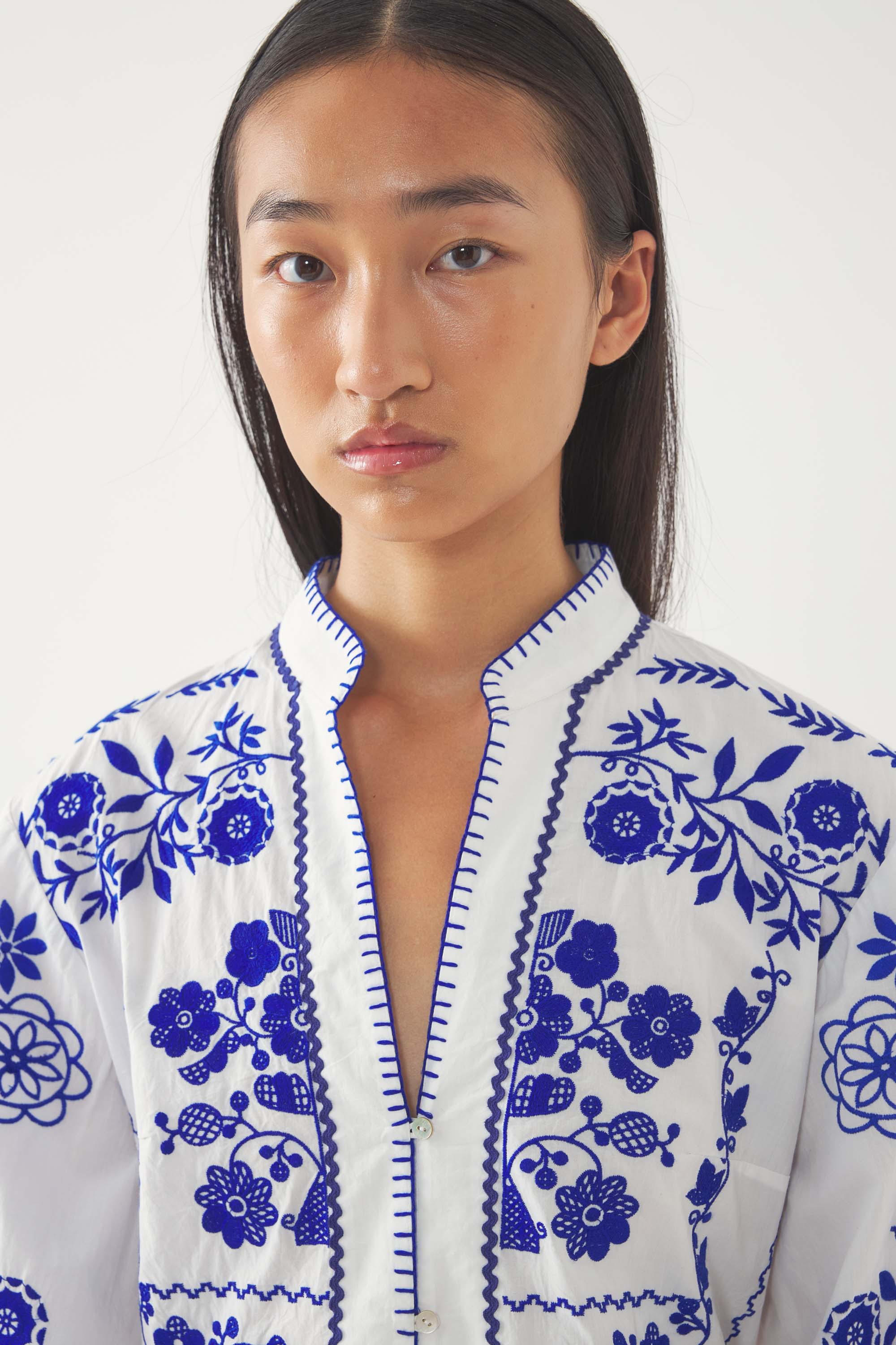 Robe Longue Mamie - Bleu