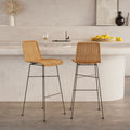 mandya chaise de bar mi hauteur 63 cm naturelle