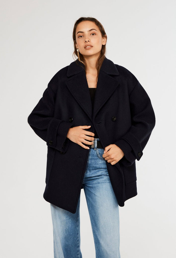 Manteau Galice - Marine - Claudie Pierlot - The Bradery