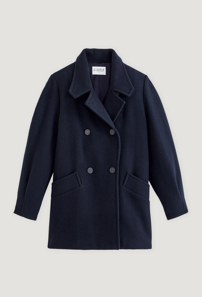 Manteau Galinette - Marine - Claudie Pierlot - The Bradery
