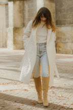 Manteau Neptune Long - Écru - Plume Paris - The Bradery
