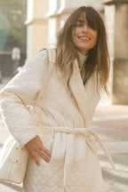 Manteau Neptune Long - Écru - Plume Paris - The Bradery