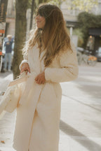 Manteau Neptune Long - Écru - Plume Paris - The Bradery