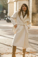 Manteau Neptune Long - Écru - Plume Paris - The Bradery