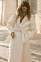 Manteau Neptune Long - Écru - Plume Paris - The Bradery