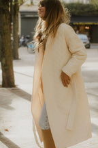 Manteau Neptune Long - Écru - Plume Paris - The Bradery